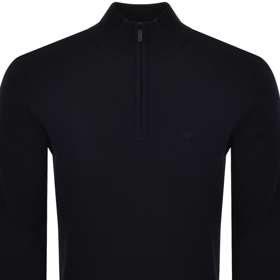 Emporio Armani Knit Jumper Navy | Mainline Menswear us